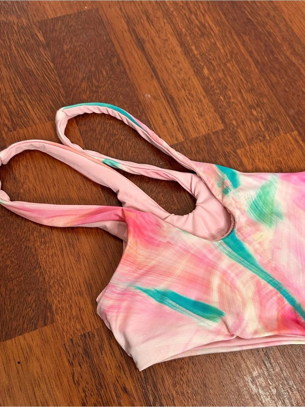 Frankies Bikinis Mackie one piece Serotonin Tie dye asymmetrical swimsuit small